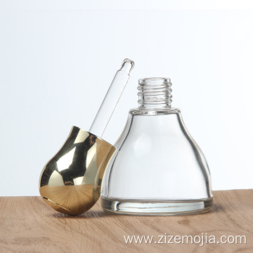 40ml essential oil press pump glass dropper bottle